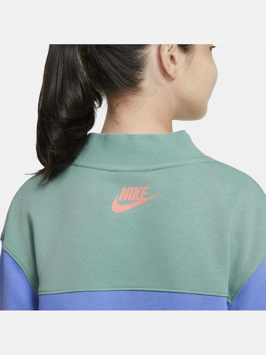 Παιδικό Φούτερ Cropped Μπλε Sportswear