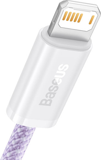 Baseus Dynamic Плетена USB-A към Lightning кабел Лилав 2м (CALD000505)