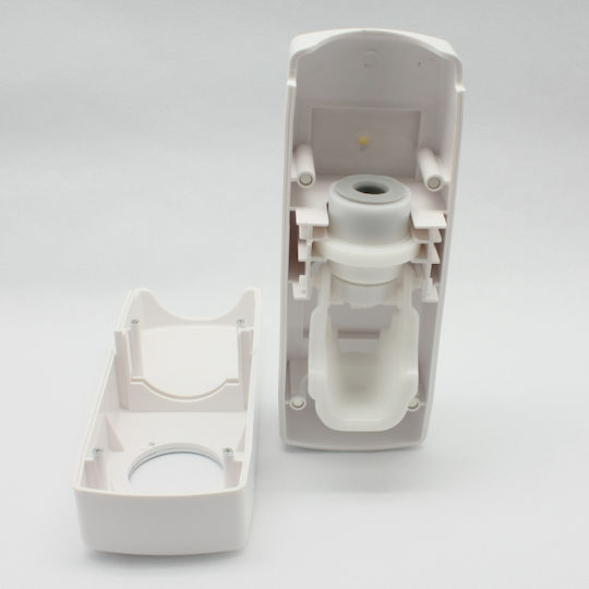 CB2 Toothbrush Support Base with Automatic Toothpaste Dispenser Wallpaper Plastic White