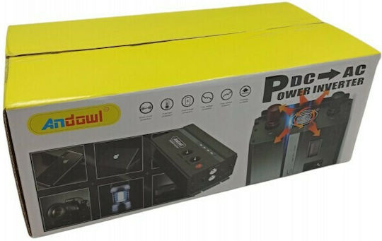 Andowl QY-7121 Invertor Auto Modificat Sine Wave 3000W pentru Convertirea 12V DC în 220V AC