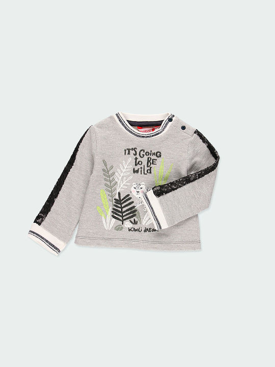 Fleece Kids’ Sweatshirt Grey Its Going to be Wild