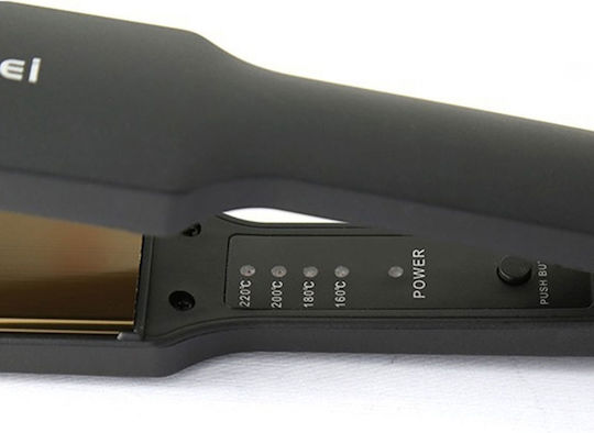 KM-329 Hair Straightener for Curls & Hair Straightening with Ceramic Plates 40W