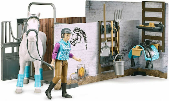 Bruder Bruder Miniatur-Spaßspielzeug Stall Mit Pferd & Reiter Für 5+ Jahre Mehrfach