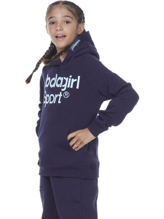 Kids Sweatshirt with Hood and Pockets Blue