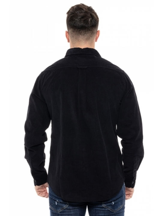 Splendid Men's Shirt Long Sleeve Cotton Black