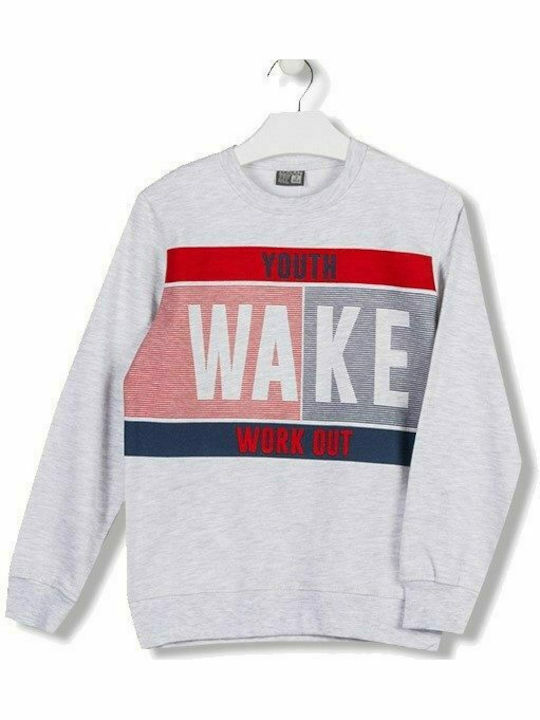 Fleece Kinder-Sweatshirt Grau