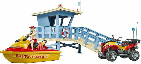 Bruder Life Guard Station with Quad and Personal Water Craft