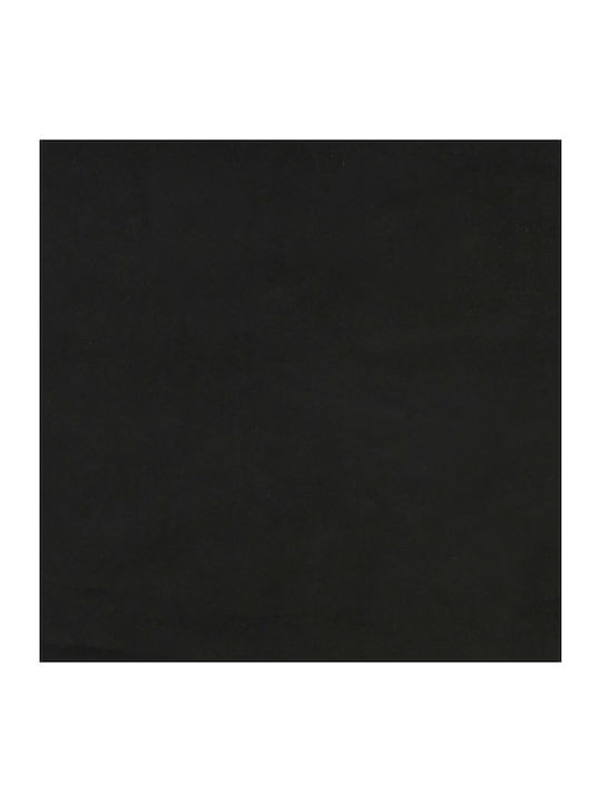 С поставка за крака Кадифен Черно 61x70x96.5см
