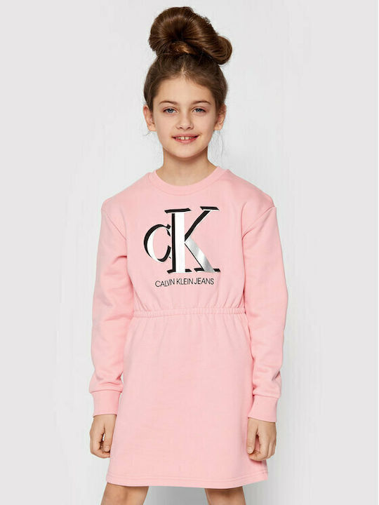 Children's Dress Sweatshirt Long Sleeve Pink