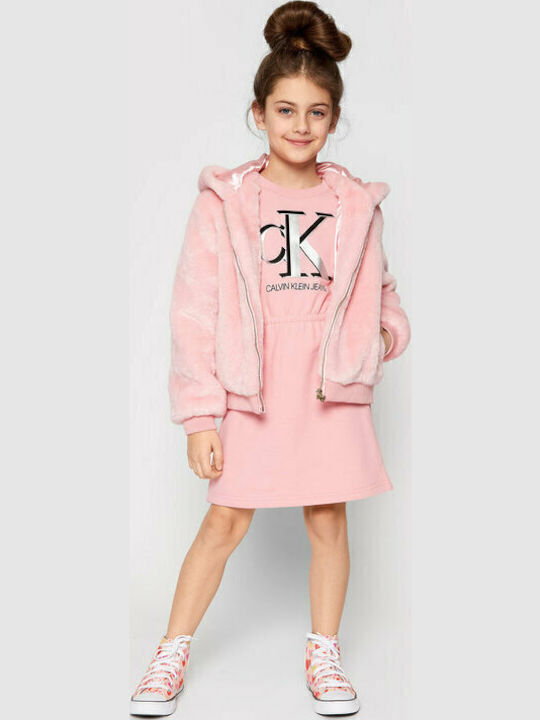 Children's Dress Sweatshirt Long Sleeve Pink