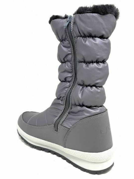 Holse Leder Damenstiefel Schnee mit Pelz Titanio
