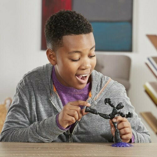 Action Figure Bend And Flex Flexible Black Panther & Accessory Marvel Avengers Black Panther for 4+ years old Years 15cm.