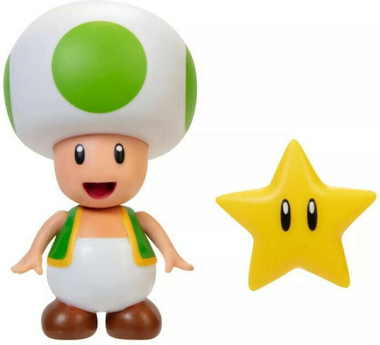 Jakks Pacific Super Mario: Green Toad Φιγούρα 10εκ.