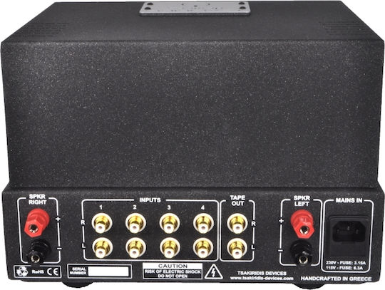 Tsakiridis Devices Aeolos Ultra Rohr Integriert Hi-Fi-Verstärker Stereo 70W/8Ω Silber