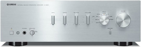 Yamaha A-S301 Integrated Hi-Fi Amplifier Stereo 95W/4Ω 60W/8Ω Silver