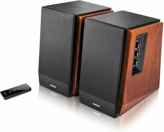 Edifier R1700BT Αυτοενισχυόμενα Ηχεία με Bluetooth 66W (Ζεύγος) Καφέ