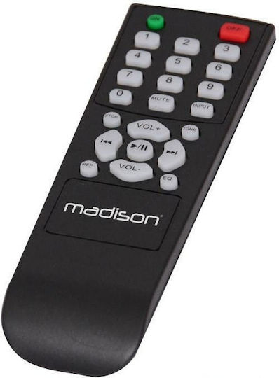 Madison MAD1400BT Power Amplifier Hi-Fi Amplifier Stereo 180W/4Ω 150W/8Ω MAD1400BT-BK Black