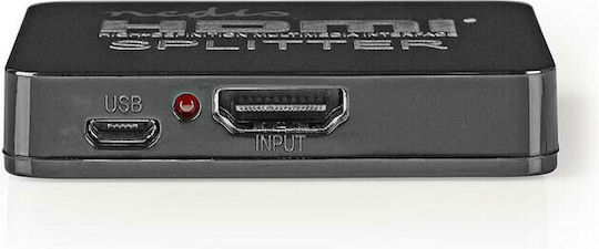 Nedis VSPL34002BK UHD 1 вход/2 изходи HDMI Сплитер VSPL34002BK