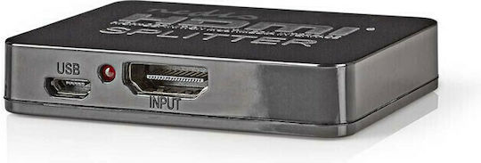 Nedis VSPL34002BK UHD 1 вход/2 изходи HDMI Сплитер VSPL34002BK