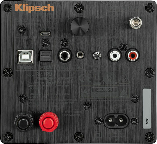 Klipsch R-41PM Αυτοενισχυόμενα Ηχεία με Bluetooth 35W (Ζεύγος) Μαύρα