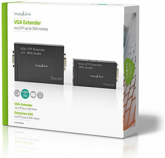 Nedis CREP5930BK VGA Audio Extender CREP5930BK