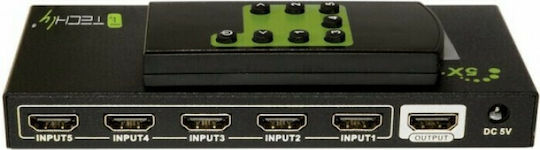 Techly IDATA HDMI-4K51 HDMI Switch IDATA HDMI-4K51