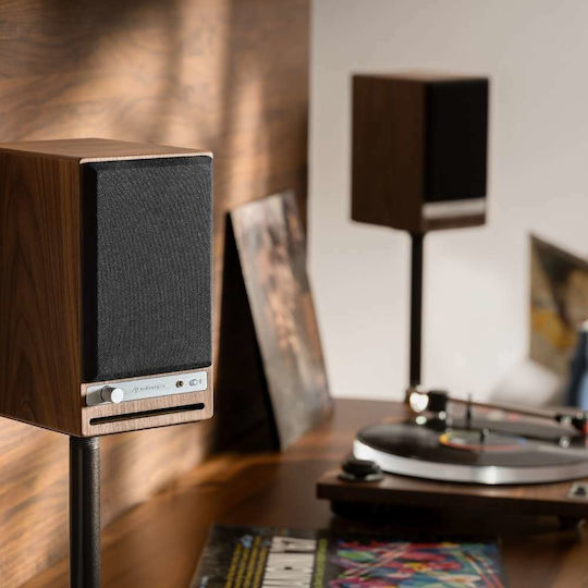 Audioengine HD4 Αυτοενισχυόμενα Ηχεία με Bluetooth 60W (Ζεύγος) Καφέ
