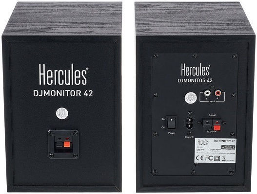 Hercules Monitor 42 Ηχεία Studio Monitor 4" 40W (Ζεύγος) Μαύρα