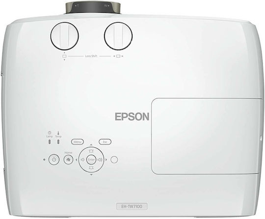 Epson EH-TW7100 3D Projector 3LCD 4K Ultra HD Απλής Λάμπας με Ενσωματωμένα Ηχεία V11H959040