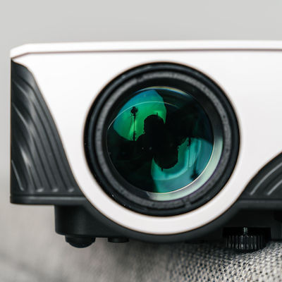Forever MLP-100 Projector Λάμπας LED με Wi-Fi και Ενσωματωμένα Ηχεία Λευκός