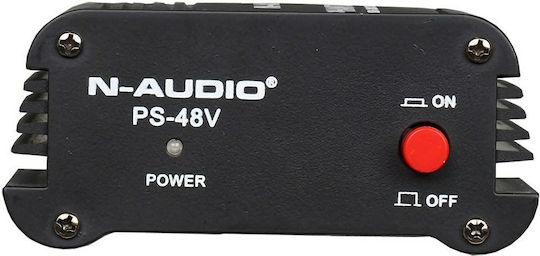 N-Audio Phantom 48V PS-48V Τροφοδοτικό Μικροφώνου Phantom Power 48V Για Πυκνωτικό Μικρόφωνο