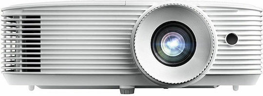 Optoma EH334 3D Проектор DLP Full HD Обикновена лампа с вградени високоговорители Бял