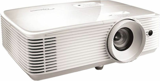 Optoma EH334 3D Проектор DLP Full HD Обикновена лампа с вградени високоговорители Бял