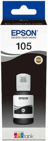 Epson 106 Γνήσιο Μελάνι Εκτυπωτή InkJet Μαύρο (C13T00R140)