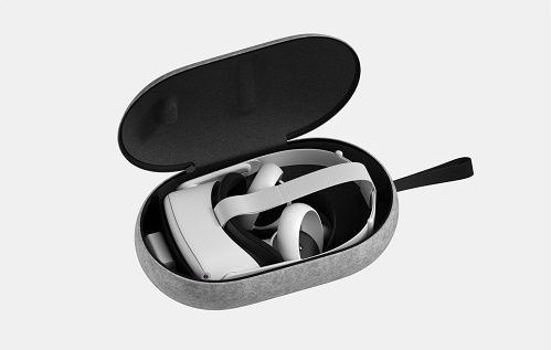 Meta Quest 2 Carrying Case Fabric VR Carrying Case Gray