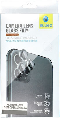 Blueo 5D Mr. Monkey Armor Glass Protecție Cameră Sticlă călită Roșu pentru iPhone 11