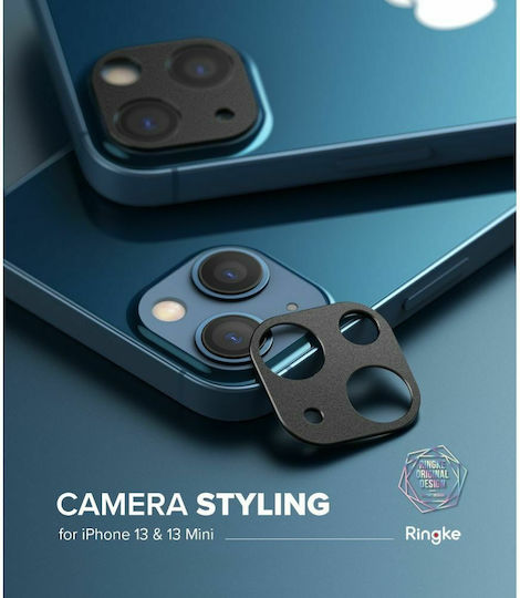 Ringke Styling Протектор за камера Метална рамка Черно за iPhone 13 / 13 мини