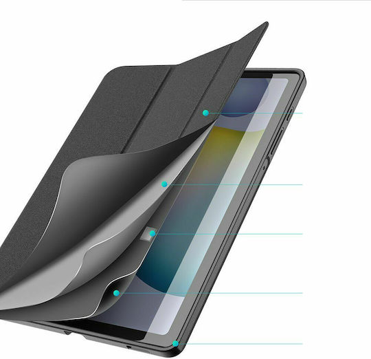 Dux Ducis Domo Smart Флип Капак Черен (Galaxy Tab S6 Lite 10.4)