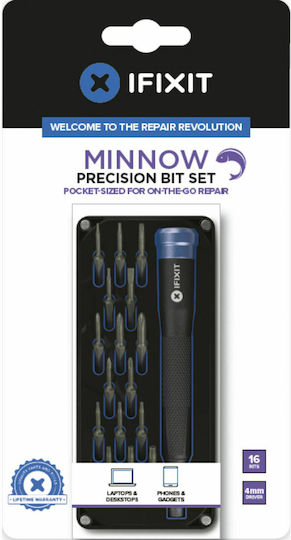 iFixit Minnow Precision Bit Σετ Εργαλείων για Service Κινητών 17τμχ