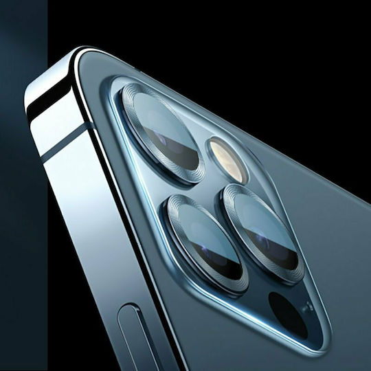 Joyroom Protector Shining Series Προστασία Κάμερας Tempered Glass Μαύρο για το iPhone 12 mini