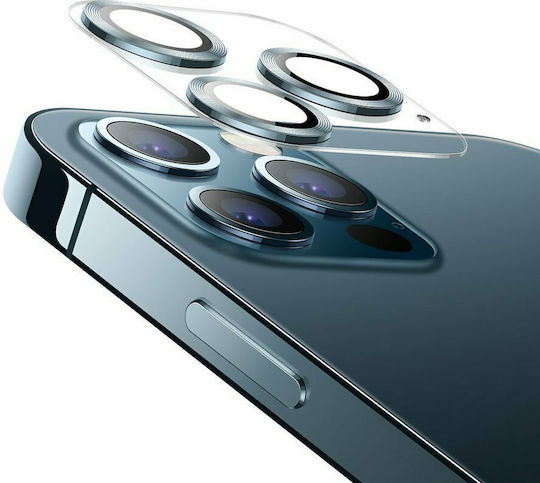 Joyroom Protector Shining Series Προστασία Κάμερας Tempered Glass Κόκκινο για το iPhone 12 mini