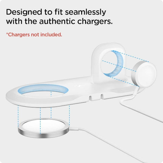 Spigen Magfit Pad Duo Charger Stand Λευκό