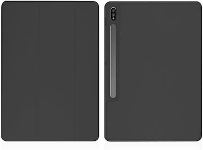 Tech-Protect SC Pen Flip Cover Δερματίνης Μαύρο (Galaxy Tab S7 FE 5G 12.4)