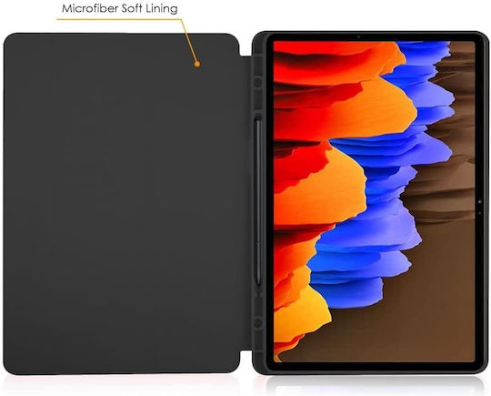 Tech-Protect SC PEN Flip Cover Μαύρη (Galaxy Tab S7 FE)