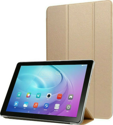 Tri-Fold Flip Cover Piele artificială Aur (MediaPad T5 10)