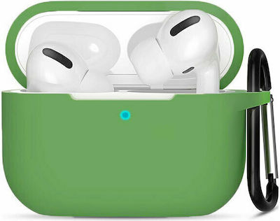 Cazul with Keychain Midnight Green for Apple AirPods Pro