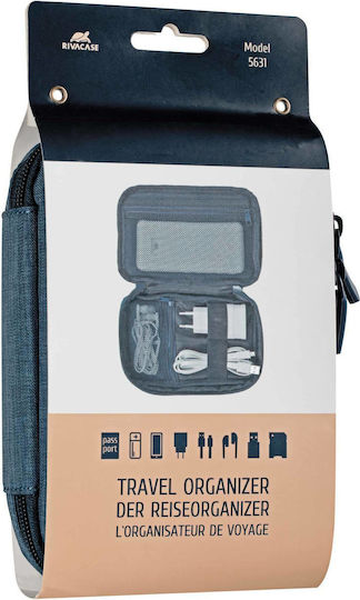Rivacase 5631 Cable Bag Blue 1pcs