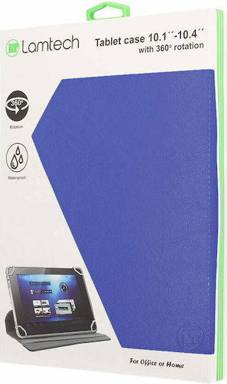 Lamtech Rotating Flip Cover Περιστρεφόμενη Μπλε (Universal 10")