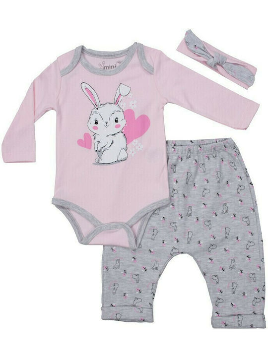 Evita Set Onesie Pink
