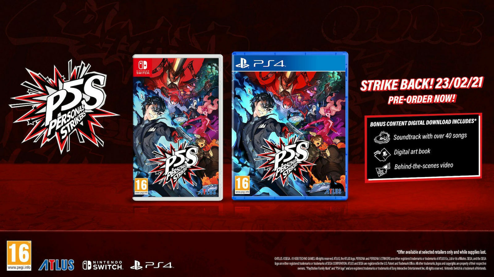 Persona Strikers Limited Edition Switch Game